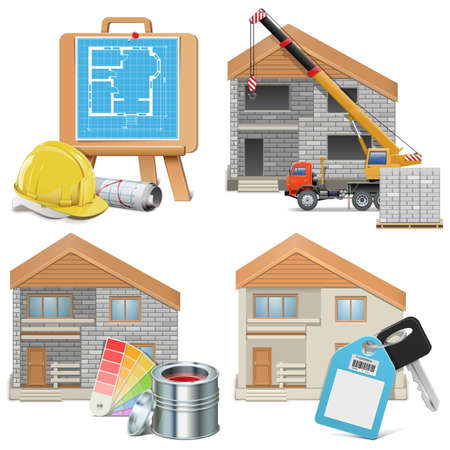 Homebuilding Conceptのイラスト素材