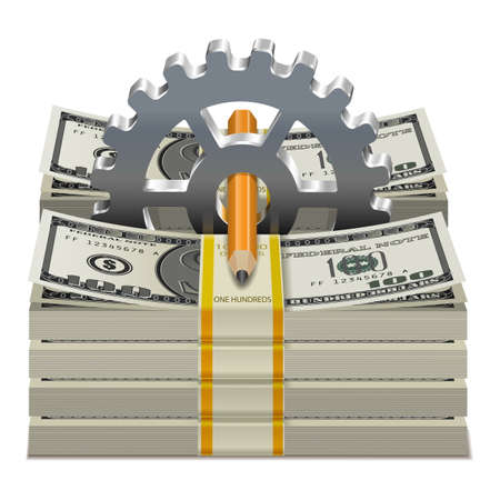 Vector Starting Capital Concept isolated on white backgroundのイラスト素材