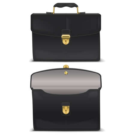 Vector Black Case Icons isolated on white backgroundのイラスト素材