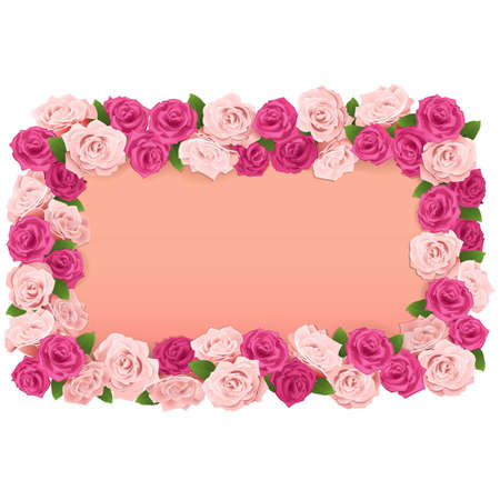 Vector Flower Board isolated on white backgroundのイラスト素材