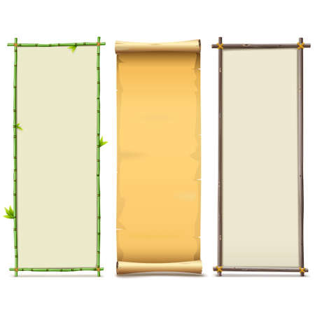 Boards Set 8 isolated on white backgroundのイラスト素材