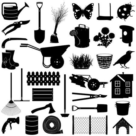 Vector Garden Pictogram isolated on white backgroundのイラスト素材