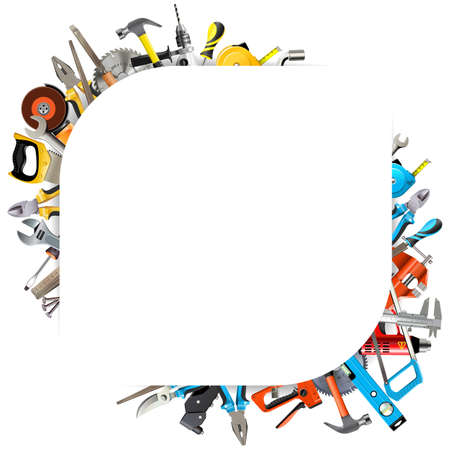 Vector Tools Corner Frame isolated on white backgroundのイラスト素材