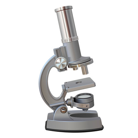 Vector Microscope Icon isolated on white backgroundのイラスト素材