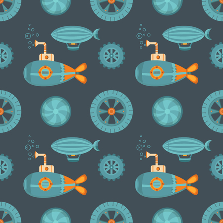 Seamless pattern steampunk.のイラスト素材