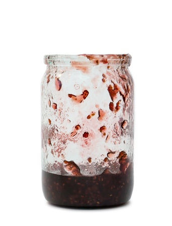 jam-jar on white background