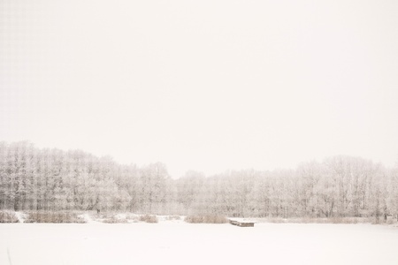 winter landscapeの写真素材