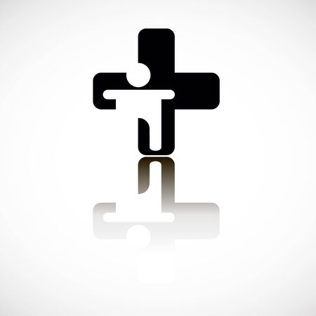 cross icon signのイラスト素材