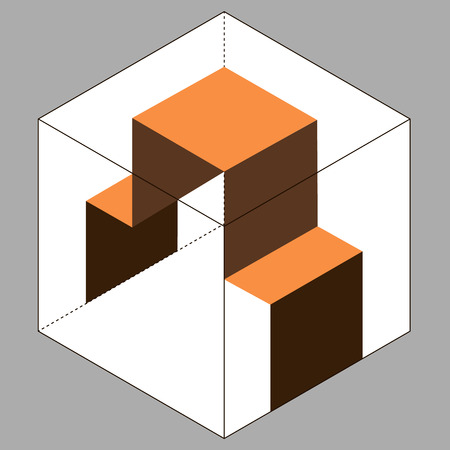 box cube carton tray safe symbol illustratioのイラスト素材