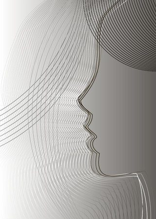 line face icon symbol head sketch humanのイラスト素材