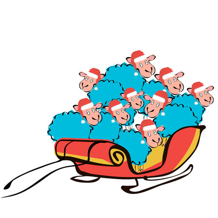 sheep cartoon animal illustration drawing cuteのイラスト素材