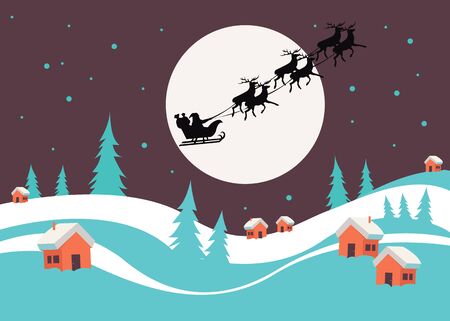 winter animal celebration christmas illustration deerのイラスト素材