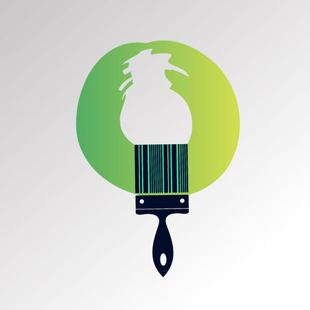 color paint brush vector abstract design backgroundのイラスト素材