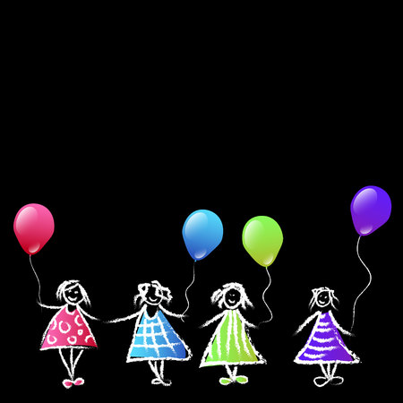 balloon  celebration illustration decoration helium holidayのイラスト素材