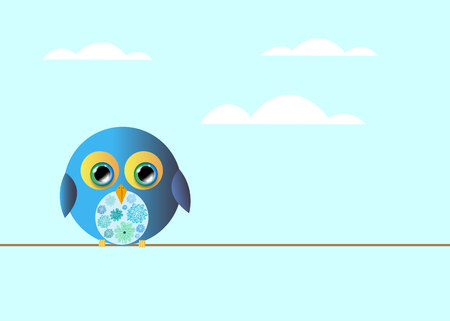 nature illustration bird art design graphicのイラスト素材