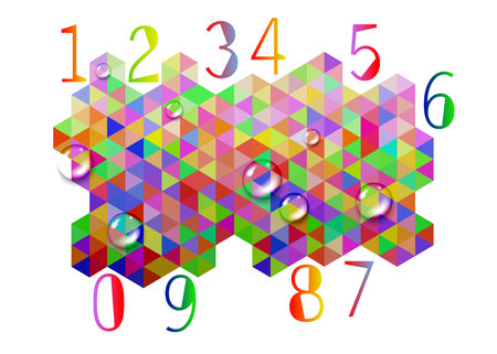 number design symbol numeral school signのイラスト素材