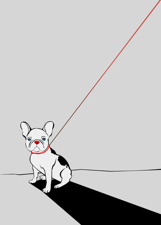 dog breed cute pet animal bulldogのイラスト素材