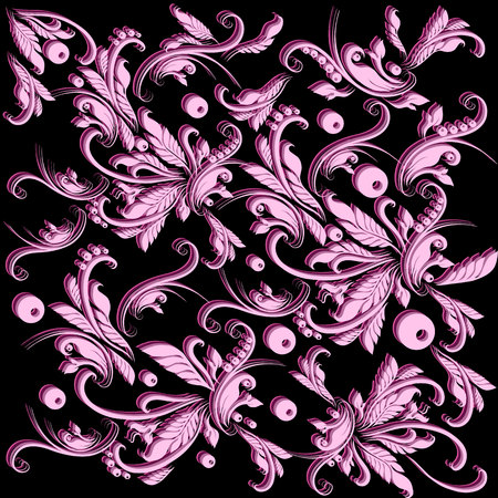 vegetation leaves berries branch twig unusualのイラスト素材