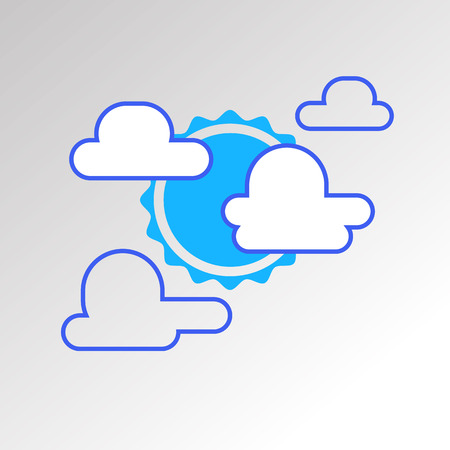 vector sky weather background climate nature rain