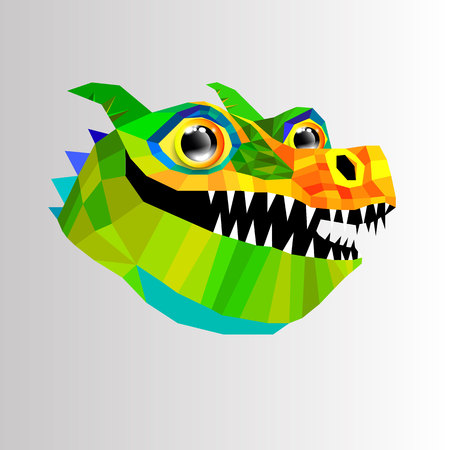 dragon animal monster fantasy vector art illustration mythology cartoon graphicのイラスト素材