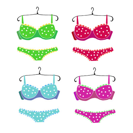 underwear vector lingerie lace illustration female fashionのイラスト素材