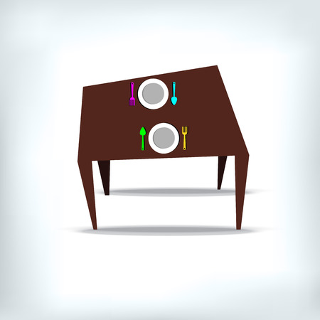 spoon fork icon vector kitchen illustration restaurantのイラスト素材