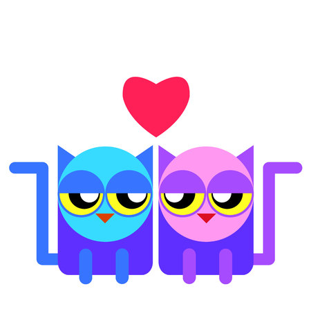 Black Cat with Green Eyes Vector Illustrationのイラスト素材