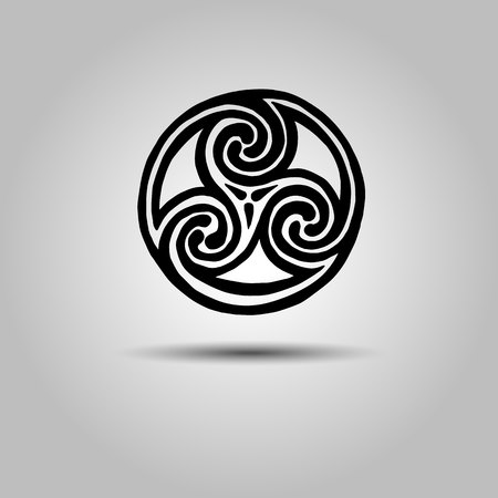 vector celtic sign design symbol element abstract knot icon tattooのイラスト素材