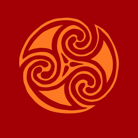 vector celtic sign design symbol element abstract knot icon tattooのイラスト素材