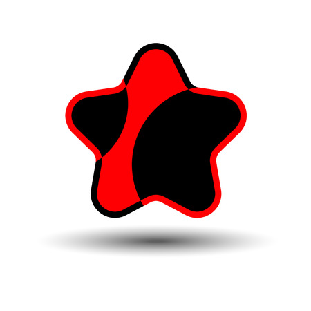 Star, vector illustration. Star logo template. stars pattern. Vector linen texture.のイラスト素材