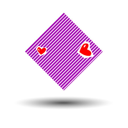 heart vector red day symbol element love icon design color romanticのイラスト素材