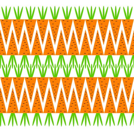 A vector illustration food carrot graphic leaf vegetable.のイラスト素材