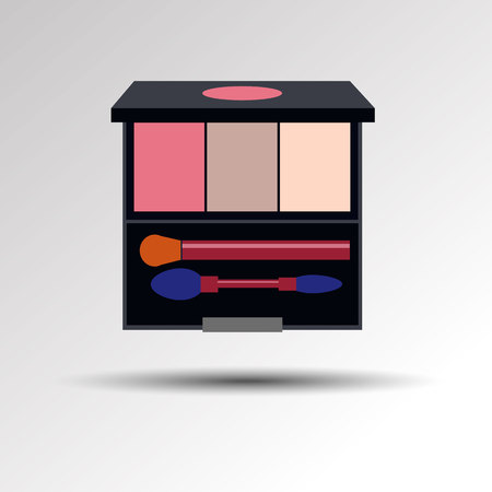 fashion female makeup design glamour brushのイラスト素材