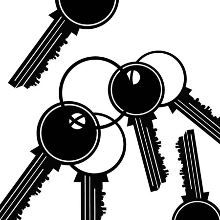 key house symbol door lock iconのイラスト素材