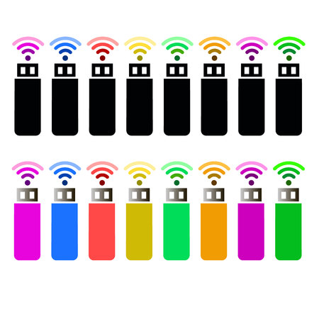 flat drive concept internet computer wifi