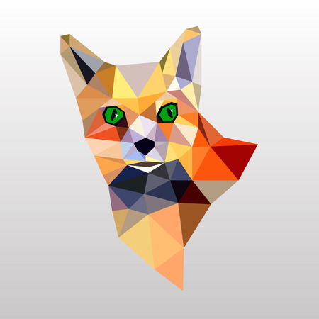 fox vector animal design cartoon illustration wild red cute orangeのイラスト素材