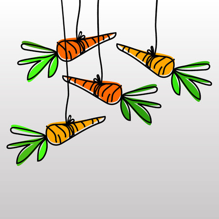 vector illustration food carrot graphic leaf vegetableのイラスト素材