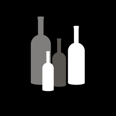 wine white glass design liquid alcohol  champagneのイラスト素材