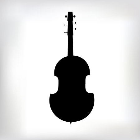 vector music violin illustration icon art logoのイラスト素材