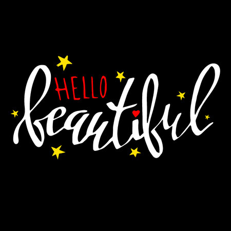 text, quote, lettering, beautiful, calligraphy, vector, ink, style, concept, typographyのイラスト素材