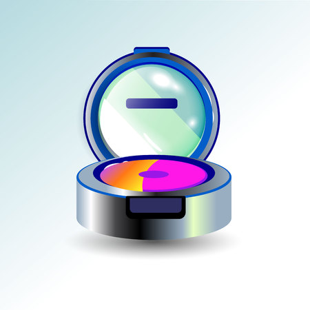 makeup vector eyeshadow graphic object blush powderのイラスト素材