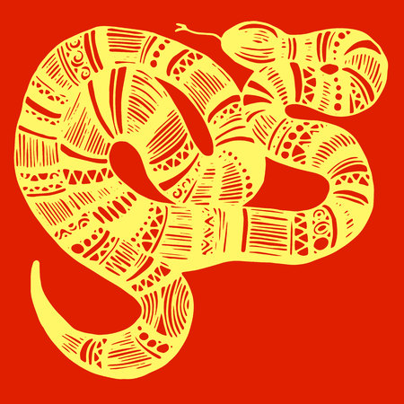 Cute Animals Snake. Cute funny snake. T-shirt Typography Graphics, Illustration.のイラスト素材
