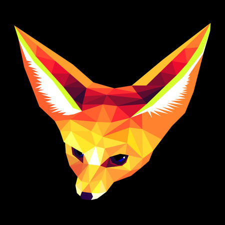 fox vector animal design cartoon illustration wild red cute orangeのイラスト素材