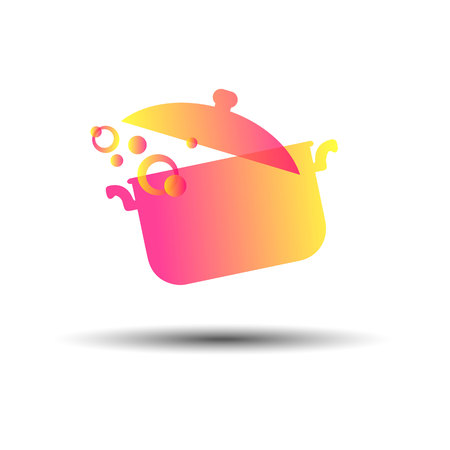 cooking saucepan kitchen food illustration object vectorのイラスト素材