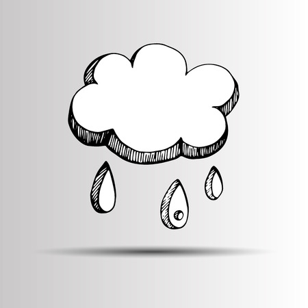 vector sky weather background climate nature rainのイラスト素材