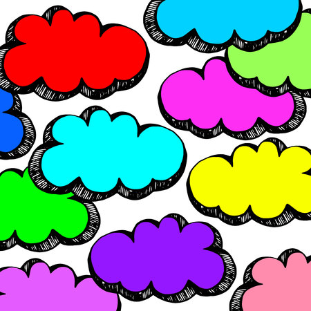 vector sky weather background climate nature rainのイラスト素材