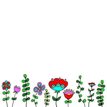 flower design vector leaf element illustration plantのイラスト素材