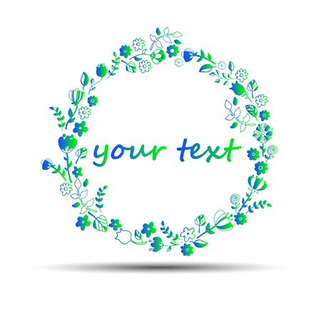 flower design vector leaf element illustration plantのイラスト素材