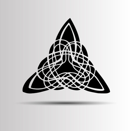 vector celtic sign design symbol   element abstract knot icon tattooのイラスト素材