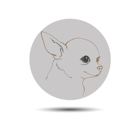 dog vector small drawing illustration pet animalのイラスト素材